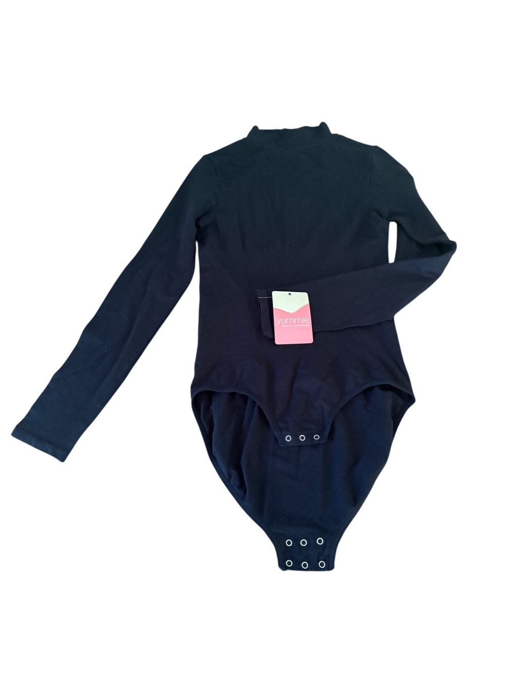 Yummie Madelyn Long Sleeve Shaping Bodysuit Black NWT M/L